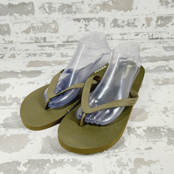 Abound Green Flip Flops Slippers Sandals V628 - Picture 2 of 11